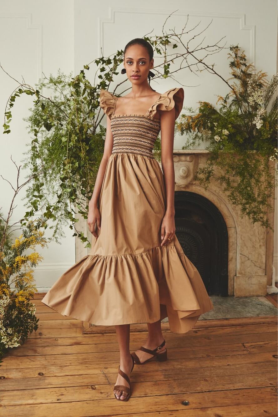 Cara Cara Ruby Dress in Khaki Mixed S